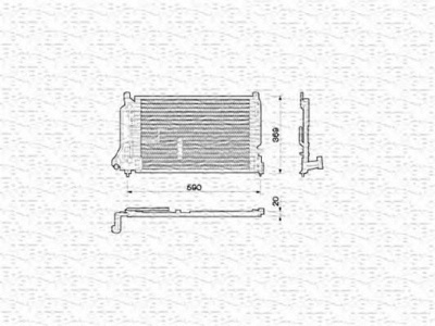 MAGNETI MARELLI 350203209000 -  Конденсатор, кондиционер